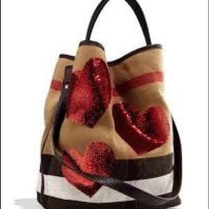 Burberry sequin Heart purse